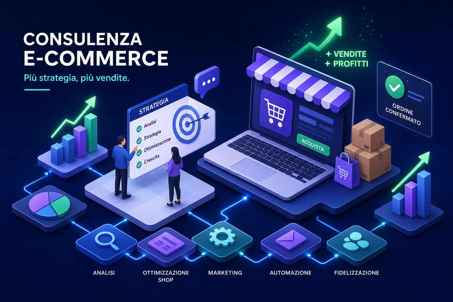 Consulenza ecommerce per migliorare vendite e performance di uno shop online
